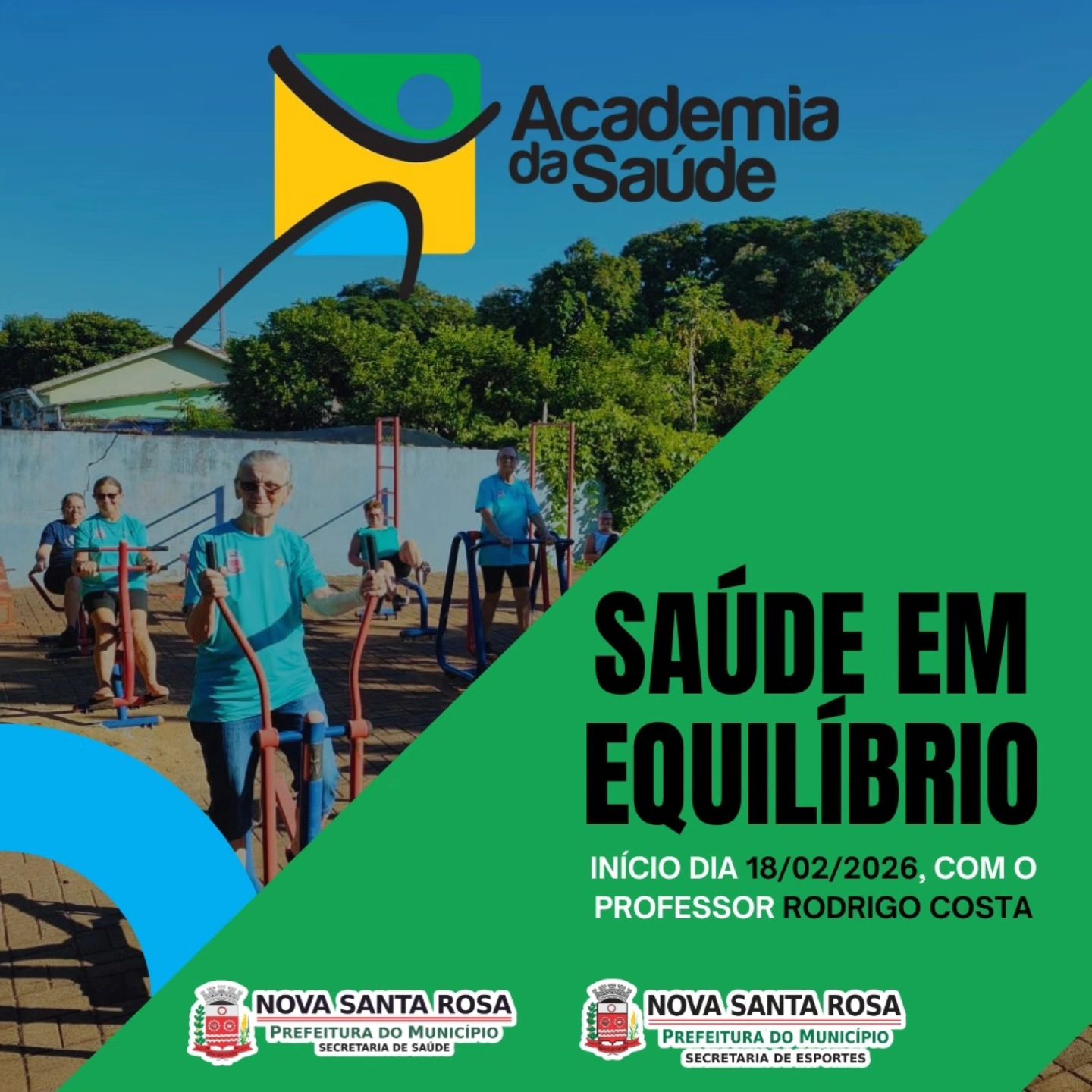Academia da Saúde inicia atividades na próxima quarta-feira (18) com cerca de 150 inscritos