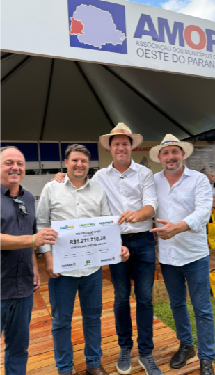 Prefeito Rodrigo André Schanoski lidera articulações no Show Rural Coopavel e celebra investimento histórico para Maripá