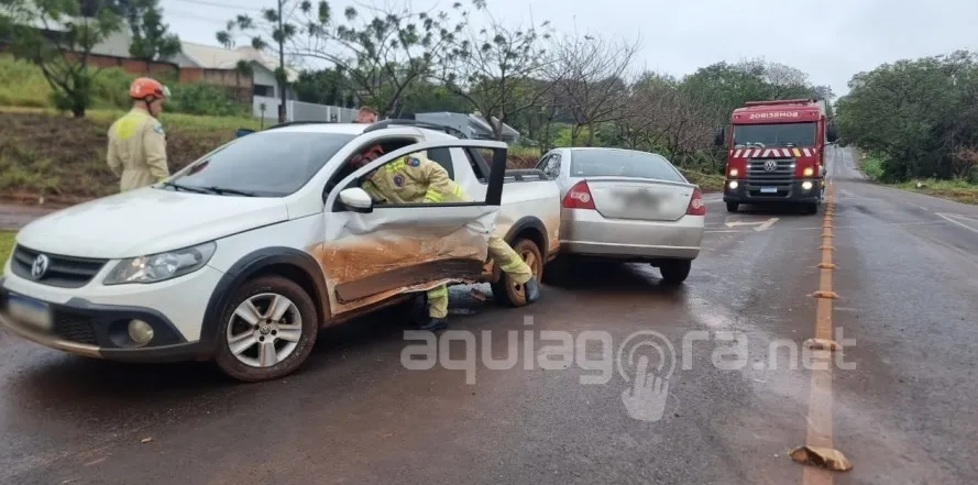 Acidente no trevo de acesso a Margarida deixa condutores feridos