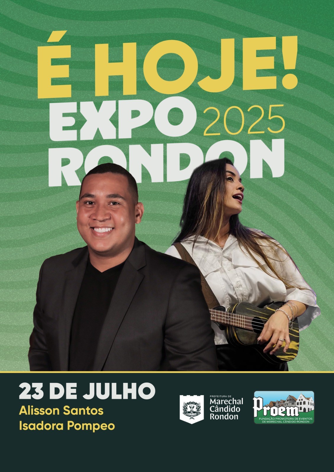 Expo Rondon 2025 terá hoje shows gospel e culto ecumênico no estádio municipal