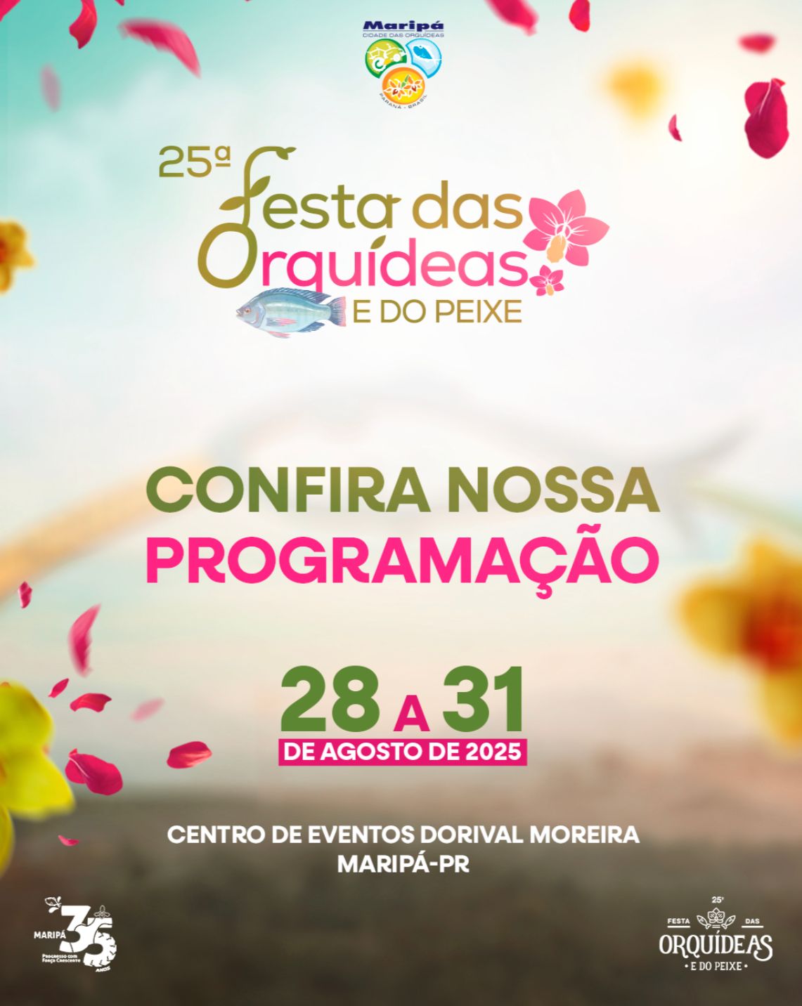 Com shows de Guilherme & Santiago e Traia Véia, Festa das Orquídeas e do Peixe deve atrair mais de 60 mil visitantes em Maripá
