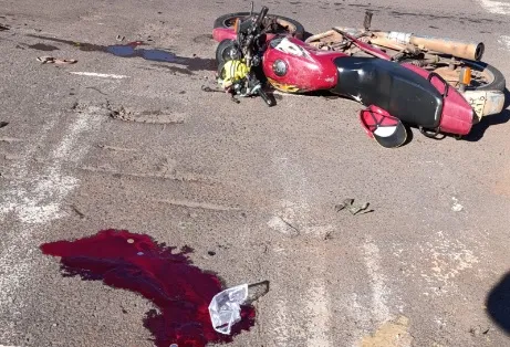 Colisão entre carro e moto faz vitima com ferimentos graves em Mal Rondon
