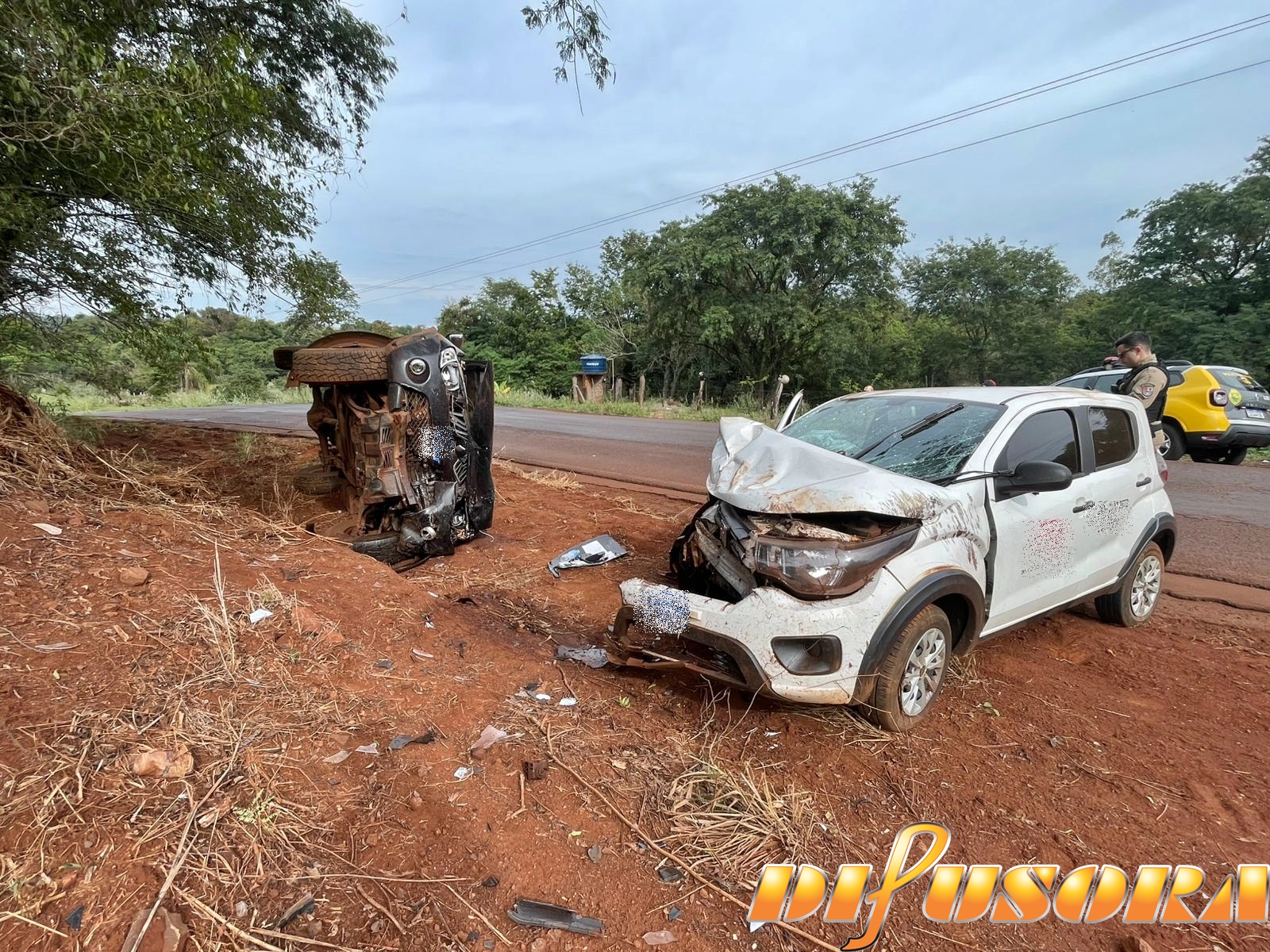 colisão frontal na rodovia Marechal a Margarida resulta no saldo de duas pessoas com ferimentos