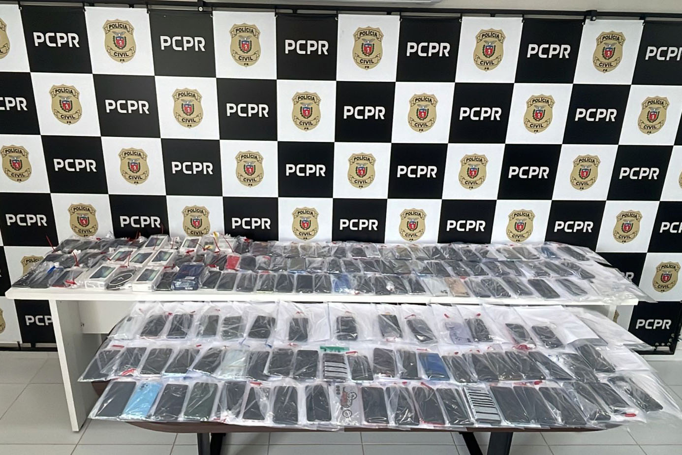 Em iniciativa inédita, PCPR devolverá 160 celulares recuperados em Cascavel