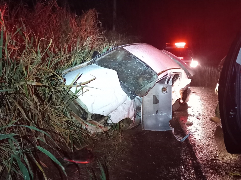 Acidente entre Mercedes e Porto Mendes deixa homem em estado grave