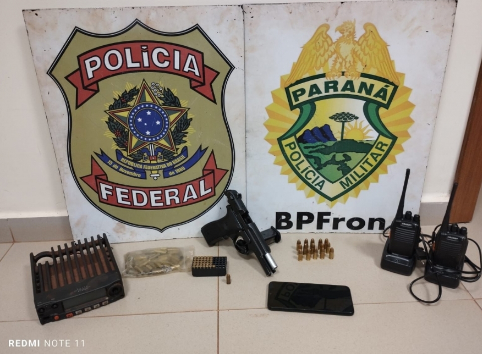 Veículos, arma e munições são apreendidos em propriedade rural de Marechal Rondon