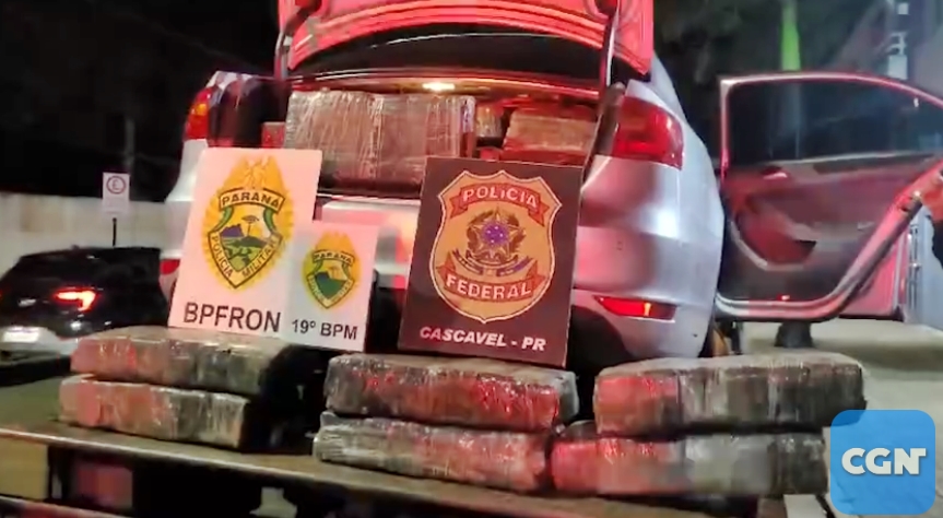 Quase 400kg de maconha são apreendidos após perseguição policial em Toledo