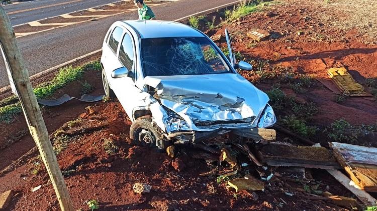 Acidente nesta manhã envolve três veículos no trevo da PR 239 em Toledo