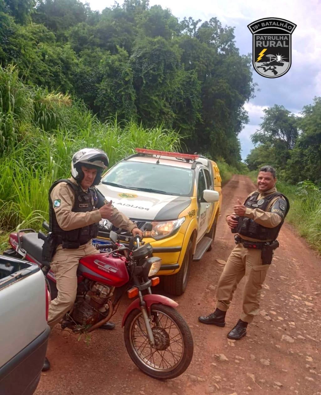 Motocicleta com placa de Nova Santa Rosa é encontrada abandonada em área de reserva em Novo Três Passos