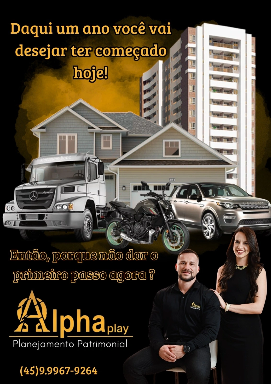 Você já parou pra pensar que, daqui um ano, você pode estar realizando seus sonhos… ou arrependido de não ter começado hoje?