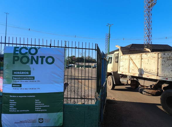 Ecoponto estará aberto no feriado, das 7h30 às 12h