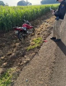 Motociclista sofre queda no trecho Iguiporã/Marechal