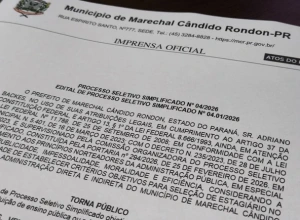 Abertas as inscrições para PSS na área da Educação em Marechal Rondon