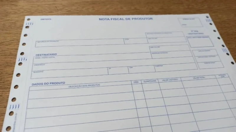 Prazo para apresentar notas fiscais físicas de produtor rural emitidas em 2025 é até o fim de maio