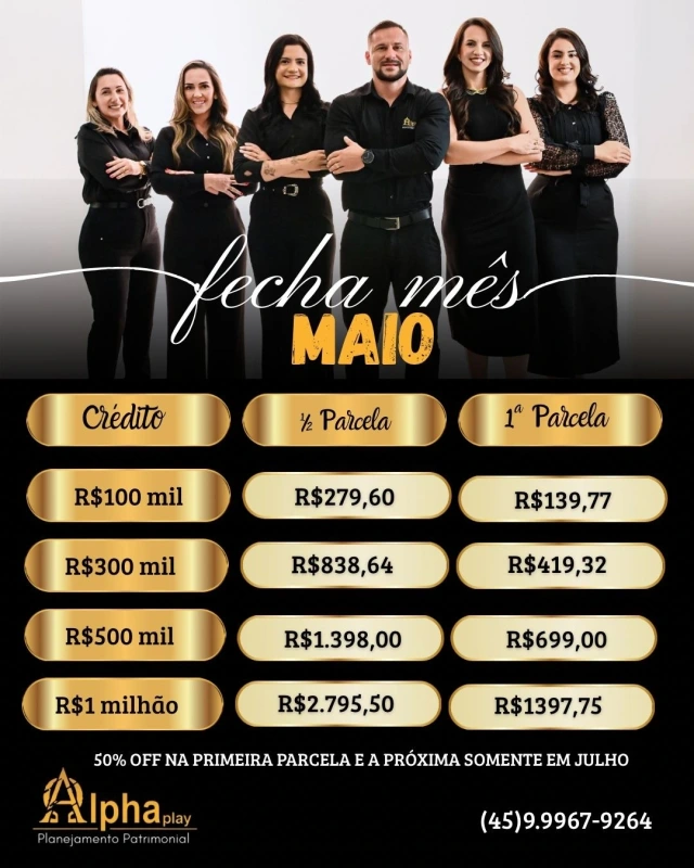 ALPHAPLAY LANÇA CONDIÇÃO ESPECIAL PARA FECHAMENTO DE MAIO