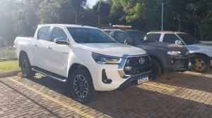 Hilux furtada em Marechal Rondon é recuperada em Guaira