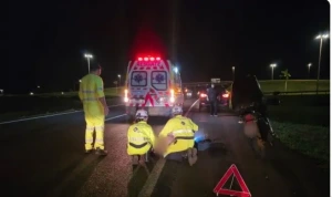 Casal rondonense socorre motociclista após acidente na BR 163