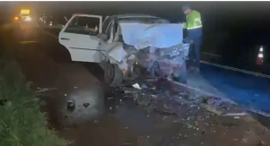 Ultrapassagem forçada causa acidente com duas mortes em Céu Azul