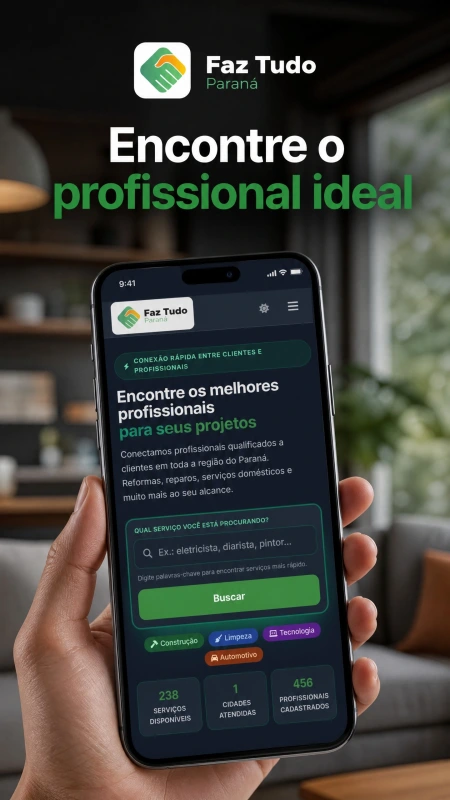 Faz Tudo Paraná conecta clientes aos profissionais certos para cada serviço