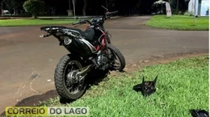 Mulher sofre fratura de perna em acidente no interior de Santa Helena