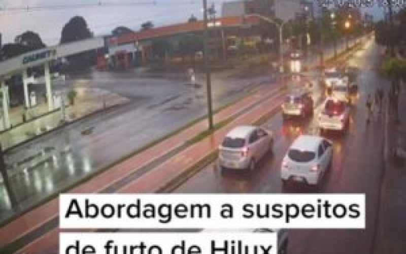 Vídeo: Elemento tenta furtar Hilux durante festa em Alto Santa Fé e é preso em Palotina