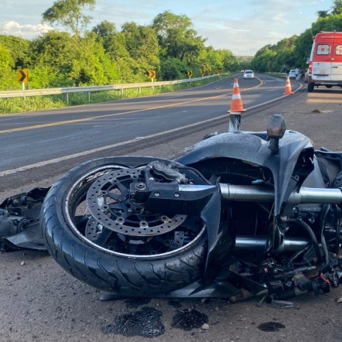Acidente com moto provoca morte de homem próximo a “Serrinha” na Br-163 entre Mercedes e Guaíra