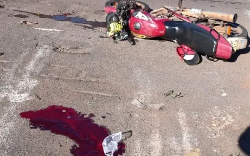 Colisão entre carro e moto faz vitima com ferimentos graves em Mal Rondon