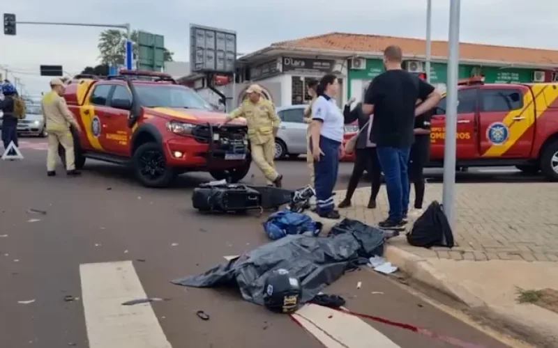 Acidente envolve camionete e Scooter e faz vitima fatal