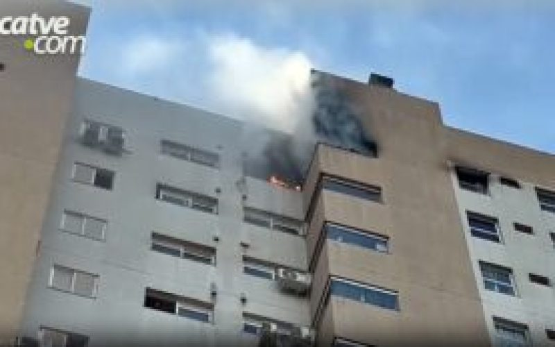Incêndio em Edifício de Cascavel, deixa feridos
