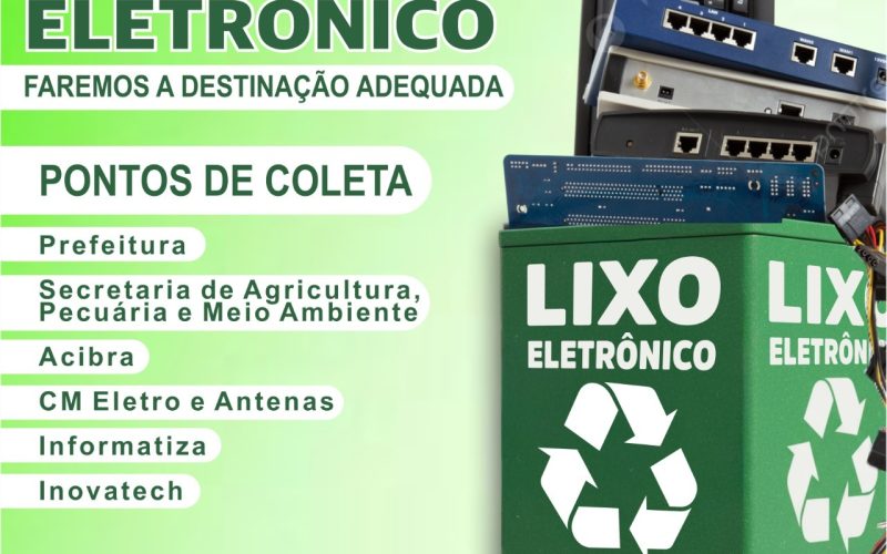Descarte Consciente, Participe da Campanha de Coleta de Lixo Eletrônico em Pato Bragado!