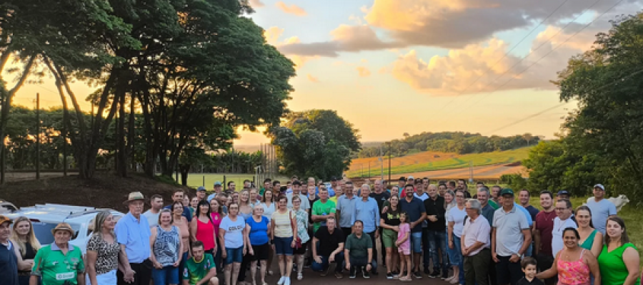 Prefeitura entrega oficialmente recape asfáltico na Linha Palmital