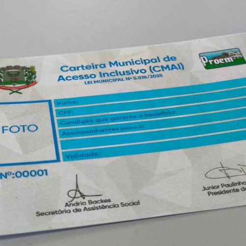 Credenciamento para Carteira Municipal de Acesso Inclusivo acontece de hoje até sexta-feira em Marechal Rondon