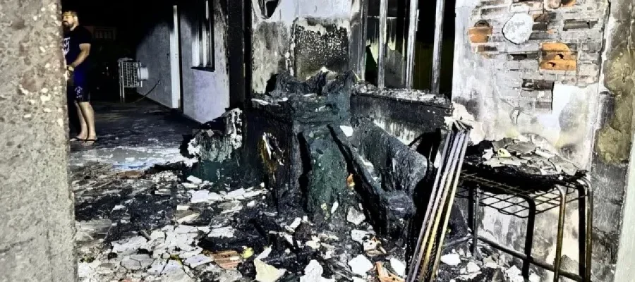 Incêndio na casa paroquial de Ouro Verde do Oeste