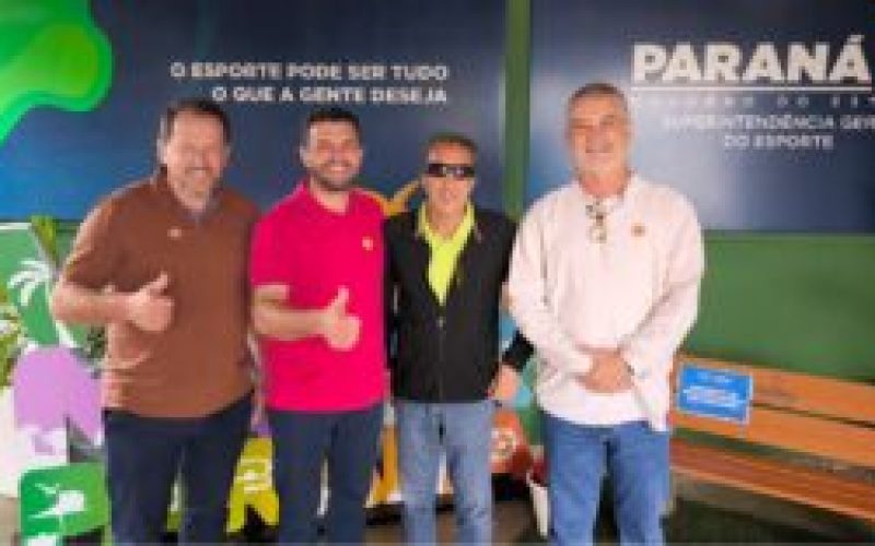 Comitiva rondonense visita Secretaria de Estado do Esporte do Paraná