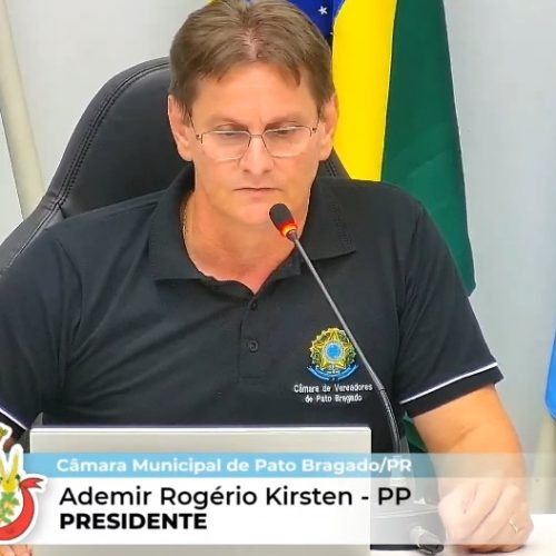 Ademir Kirsten assume presidência da Câmara em Pato Bragado