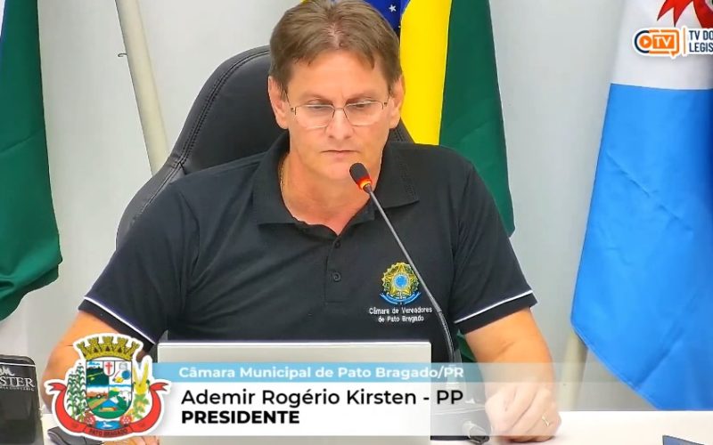 Ademir Kirsten assume presidência da Câmara em Pato Bragado