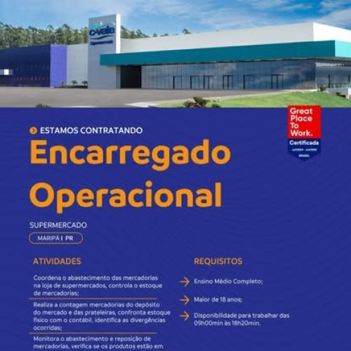 Atenção para vagas de emprego na C-Vale em Maripa