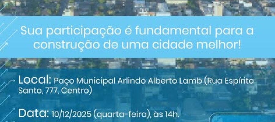Audiência pública sobre revitalização do entorno da Praça Willy Barth acontece na quarta-feira (10)
