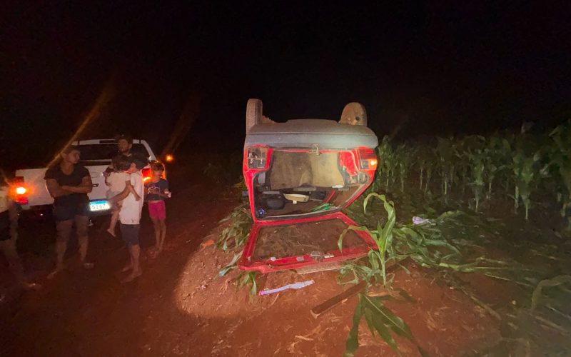 Homem fica ferido em capotamento de veículo entre Toledo e São Pedro do Iguaçu