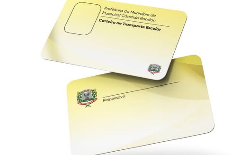 Prefeitura divulga datas para confecção da carteirinha de transporte escolar