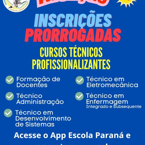 Colégio Estadual Eron Domingues segue com vagas abertas para cursos técnicos