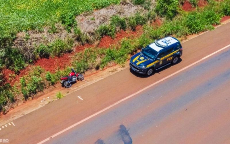 Colisão na 163 entre Toledo a Marechal deixa motociclista ferido