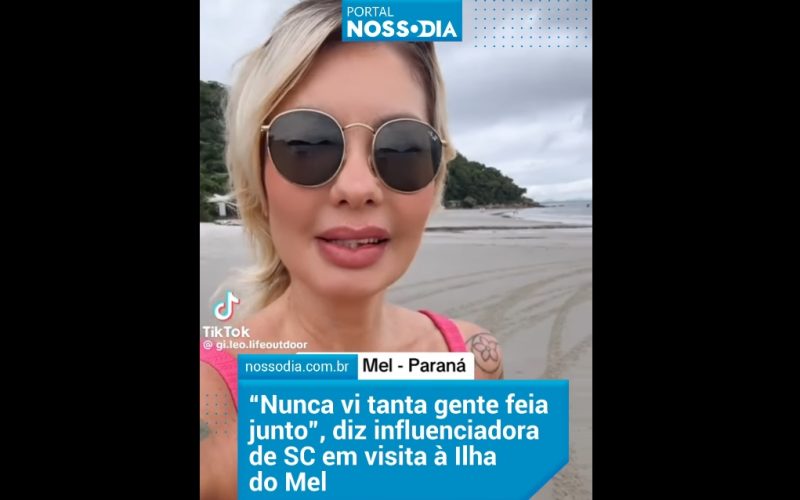 Influencer de SC chama paranaenses de feios, causa polêmica e pede desculpas; vídeo