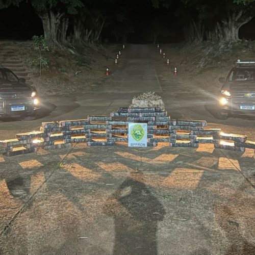 BPFRON apreende 400 kg de maconha em Mercedes