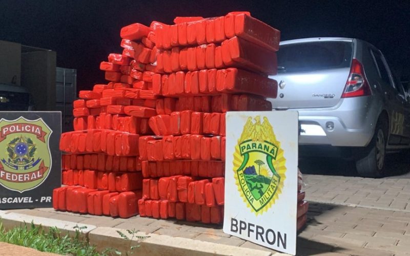 Adolescente de 17 anos é apreendido com carro carregado de maconha na BR-277 em Cascavel