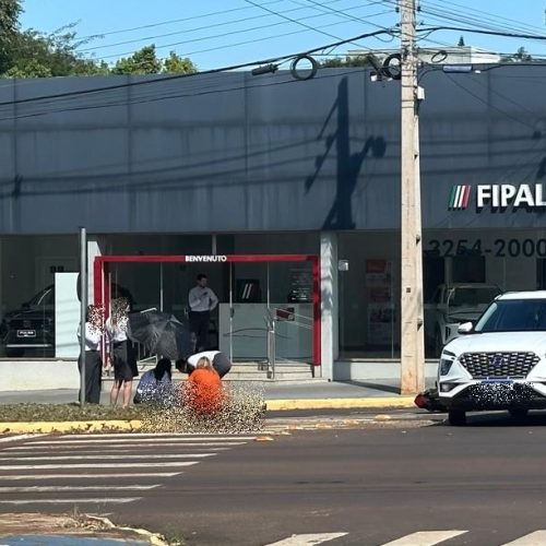 Acidente acaba de ser registrado na Av. Rio Grande do Sul