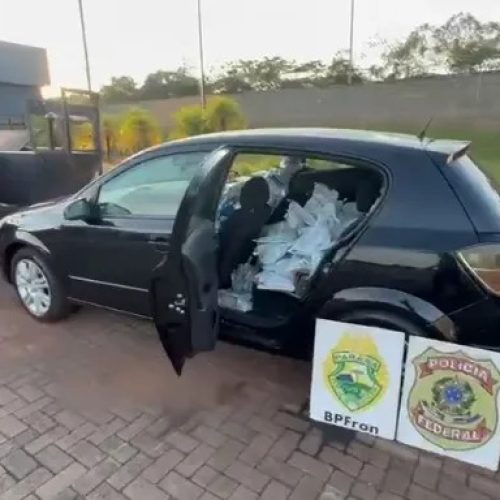 BPFron e Policia Federal apreendem agrotóxicos contrabandeados em Marechal Rondon